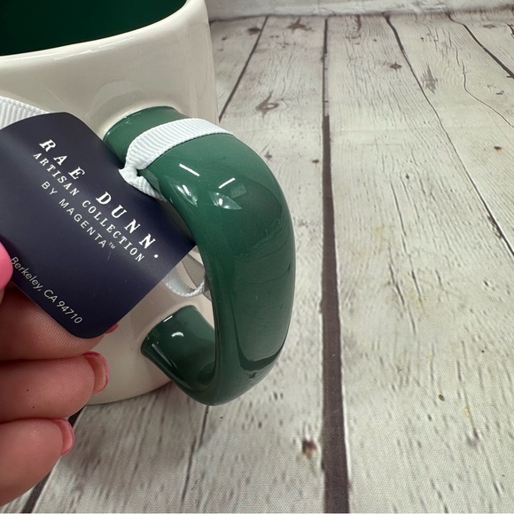 NWT rae dunn & harry potter collaboration Slytherin Green White Mug fandom - Picture 6 of 6